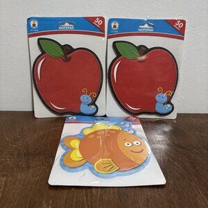 Carson Dellosa Notepad Note Pad 3 Packs Apple Fish 150 Sheets Total New Sealed!